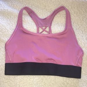 Pink Racerback Sports Bra